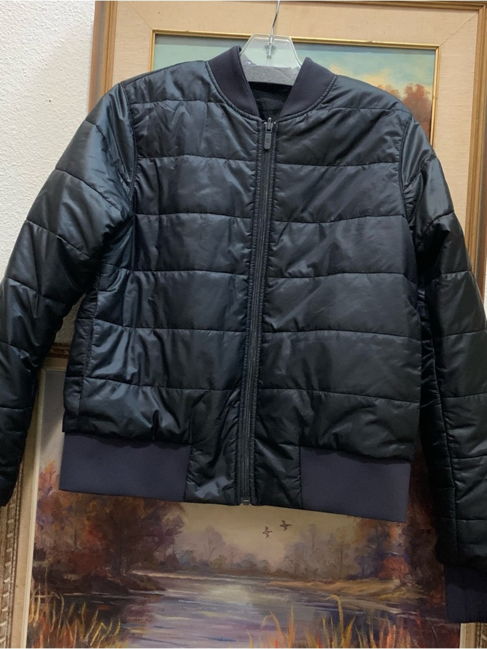 Lululemon reversible bomber/athletic jacket black - Picture 9 of 14